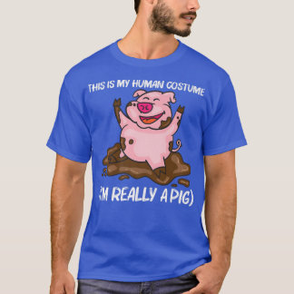 Funny Pig Design For Men Women Hog Farmer Farm Ani T-Shirt