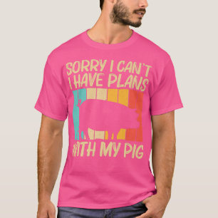 Funny Pig Design For Men Women Pig Farmer Farm Far T-Shirt