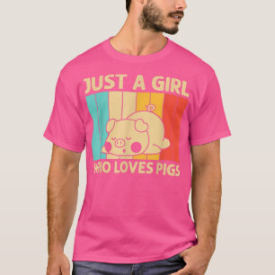 Funny Pig Design Pig Lover For Men Women Animal In T-Shirt