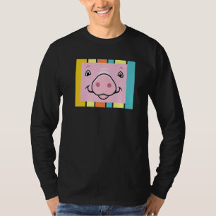 Funny Pig Face, Girls Boys Farm Animal, Hog Lover, T-Shirt