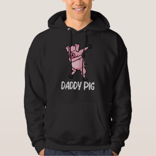 Funny Pig For Men Dad Piglet Hog Piggy Farm Animal Hoodie