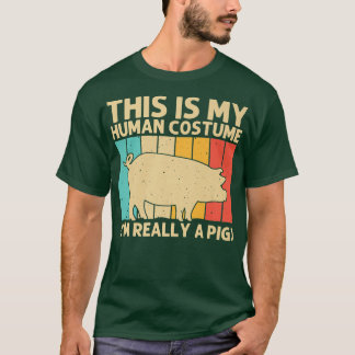 Funny Pig For Men Women Bacon Animal Lover Swine F T-Shirt