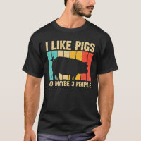 Funny Pig For Men Women Farm Animal Swine Vintage