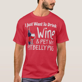 Funny Pig Gifts for Potbelly Pig Mum Pigs Farming T-Shirt