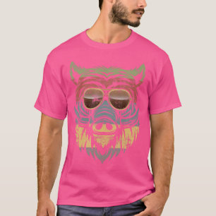 Funny Pig Hog Retro Hunter Men Hunting Boar Forest T-Shirt