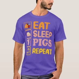Funny Pig Lover Pig Farming Piglet Farmer Farm Ani T-Shirt