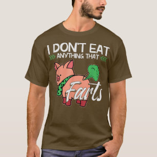 Funny Pig Organic Food Veganism Plant Based Vegan T-Shirt