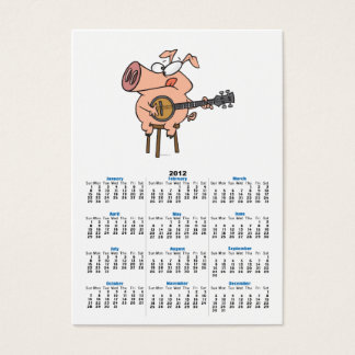 funny pig playing a banjo cartoon character