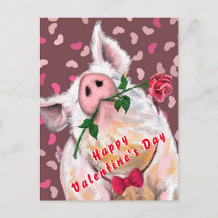 Funny Pig Valentine's Day Card