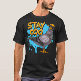 Funny Pigeon Stay Coo Birding Bird Pigeons Cool T-Shirt