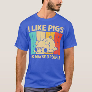 Funny Pigs Design Pigs Lover Men Women Animal Intr T-Shirt