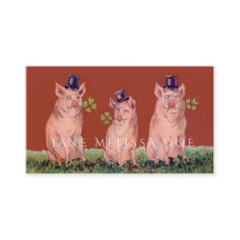 Funny Pigs Two-Sided Business Card