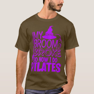 Funny Pilates Halloween Gym Exercise Witches Hat B T-Shirt