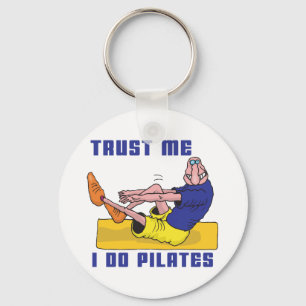 Funny Pilates Key Ring