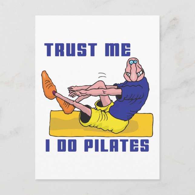 Funny Pilates Postcard (Front)