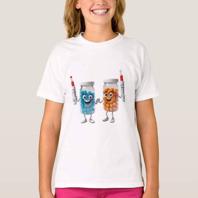 Funny Pill Bottle Tee for children (Front)