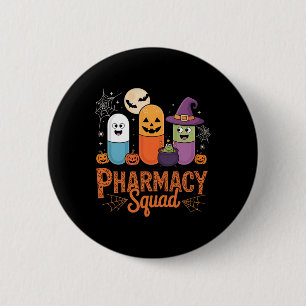 Funny Pills Pharmacy Pharmacist Squad Cute Hallowe 6 Cm Round Badge