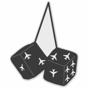 Funny Pilot Aeroplanes Fluffy Fuzzy Dice