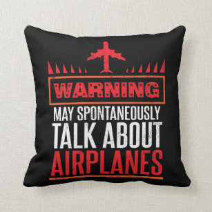Funny Pilot and Aircraft Gifts Cushion