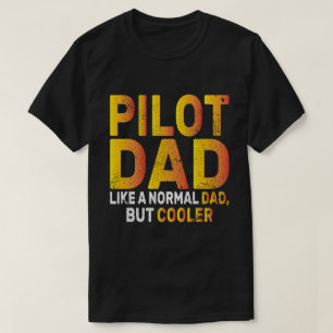 Funny Pilot Art For Dad Pilot Aviation Aeroplane  T-Shirt