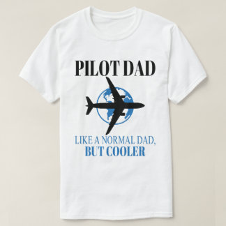 Funny Pilot Art For Dad Pilot Aviation Aeroplane  T-Shirt