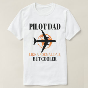 Funny Pilot Art For Dad Pilot Aviation Aeroplane  T-Shirt