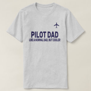 Funny Pilot Art For Dad Pilot Aviation Aeroplane T-Shirt