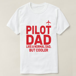 Funny Pilot Art For Dad Pilot Aviation Aeroplane  T-Shirt