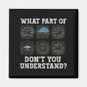 Funny Pilot Art Men Women Aviation Airline Pilot I Magnet