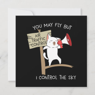 Funny Pilot Aviation Air Traffic Controller Statem Invitation