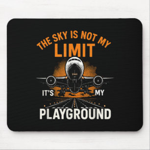 Funny Pilot Aviation Flight Aeroplane Pilot Sky No Mouse Pad