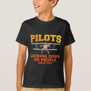 Funny Pilot Design For Men Women Aviation Aeroplan T-Shirt