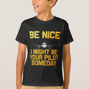 Funny Pilot Design For Men Women Aviation Aeroplan T-Shirt