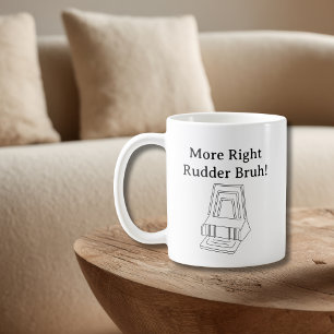 Funny Pilot Joke Cessna Right Rudder Aviation Coffee Mug