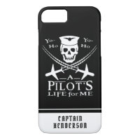 Funny Pilot Skull Aeroplanes Pirate Humour |