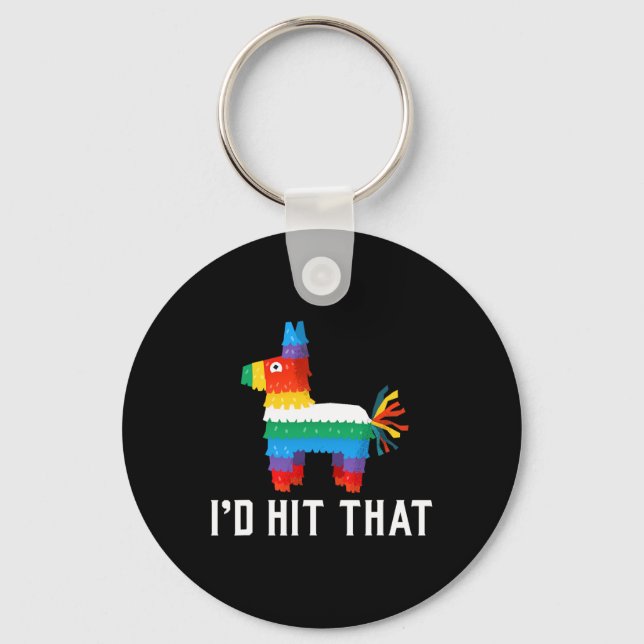 Funny Pinata Llama Alpaka Cinco De Mayo Men  Key Ring (Front)