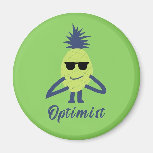 Funny pineapple art magnet (Front)