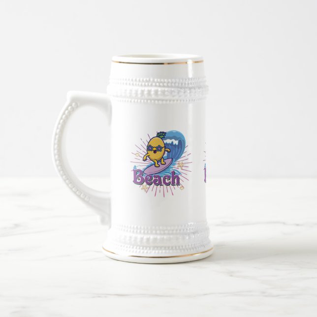 funny pineapple beer stein (Left)