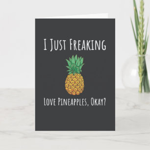 Funny Pineapple Cards Humor Fruit Humorous