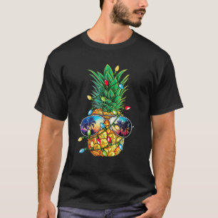 Funny Pineapple Christmas Tree Lights Xmas Gifts T-Shirt