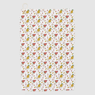 funny pineapple golf towel