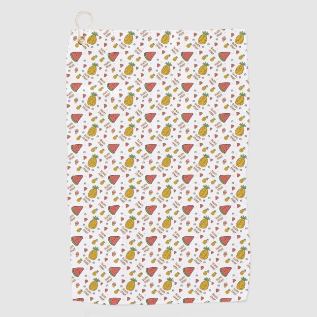 funny pineapple golf towel (Front)