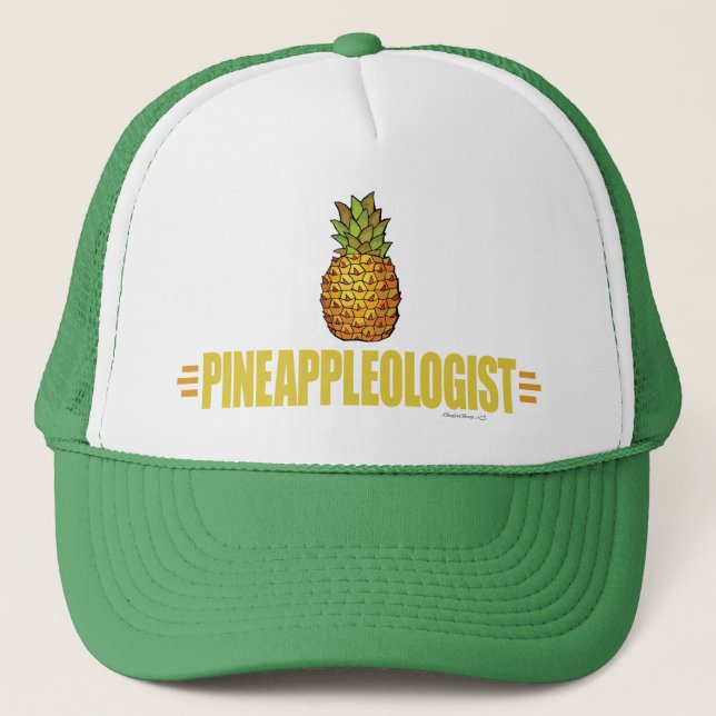 Funny Pineapple Lover Trucker Hat (Front)
