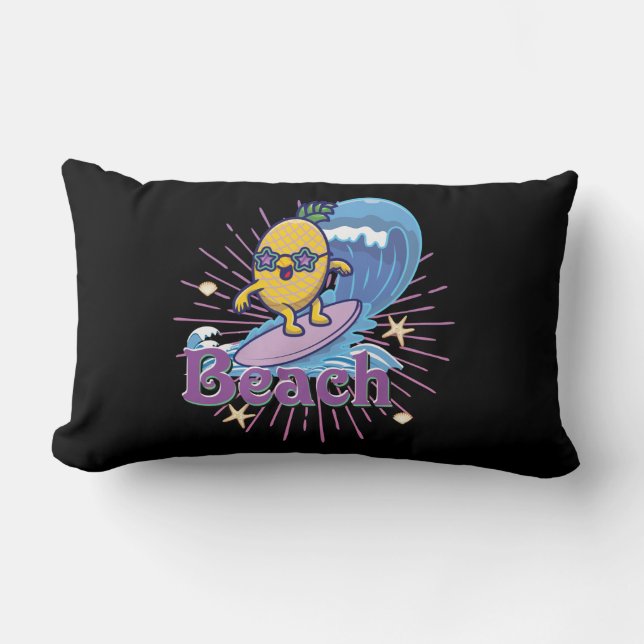 funny pineapple lumbar cushion (Front)