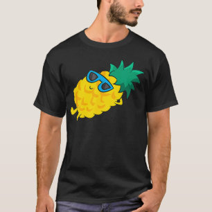Funny Pineapple Summer Fruit Sunglasses Cute Pinea T-Shirt