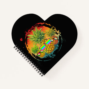 Funny Pineapple Summer Vibes Notebook