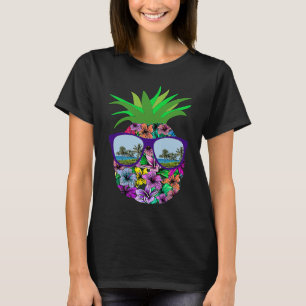 Funny Pineapple Sunglasses Aloha Hawaiian Hawaii B T-Shirt