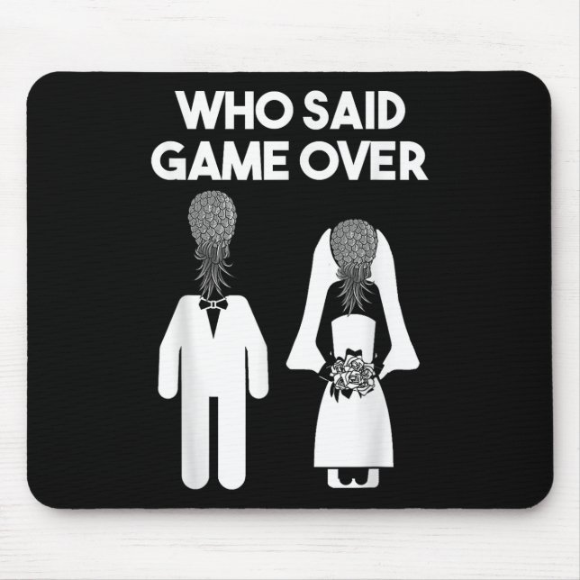 Funny Pineapple Swinger Gift Wedding Bride Groom M Mouse Pad (Front)