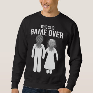 Funny Pineapple Swinger Gift Wedding Bride Groom M Sweatshirt