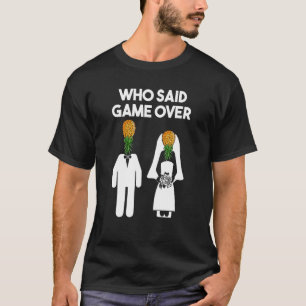 Funny Pineapple Swinger Wedding Bride Groom Men W T-Shirt